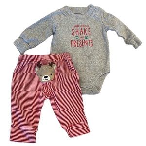 Carter’s Baby Christmas Outfit Most Likely to Shake the Presents Size 3m